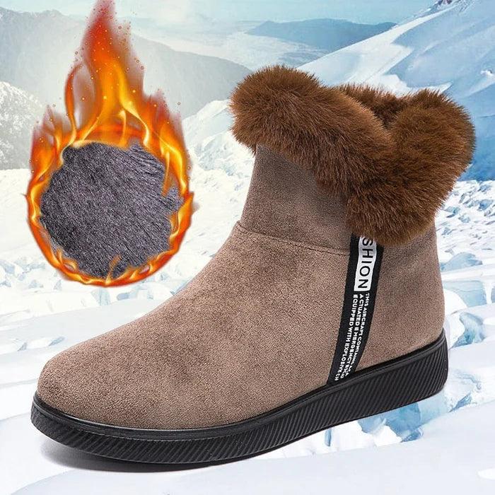 Bota Feminina Comfort Peluciada de inverno