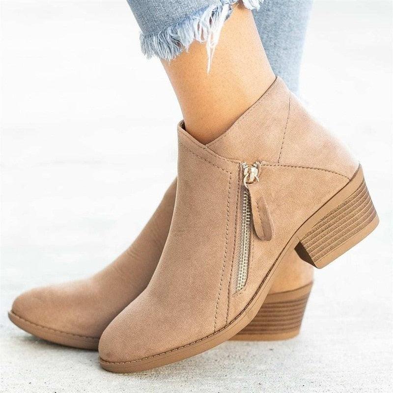 Bota Casual Outono - Suede