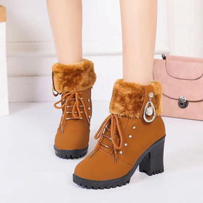 Bota Feminina de Inverno Forro de Pelúcia