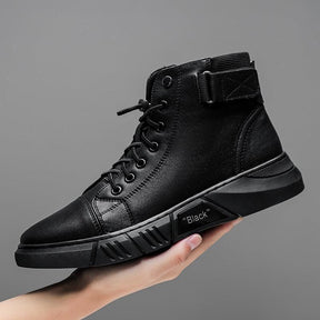 Bota Masculina Couro Black Titanium